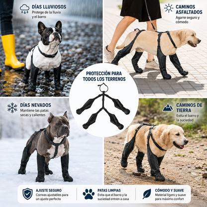 Botas impermeables que no se salen